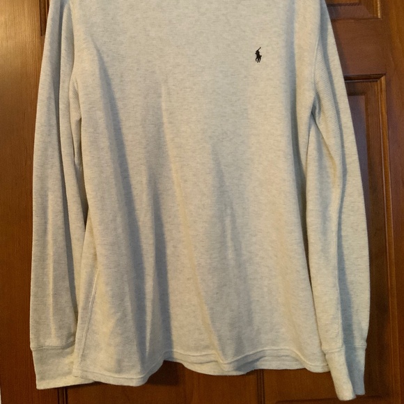 Polo Ralph Lauren LS Thermal Shirt, Mens XL, Dune/Beige - Picture 2 of 5